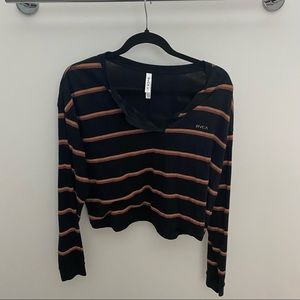 Rvca crop long sleeve
